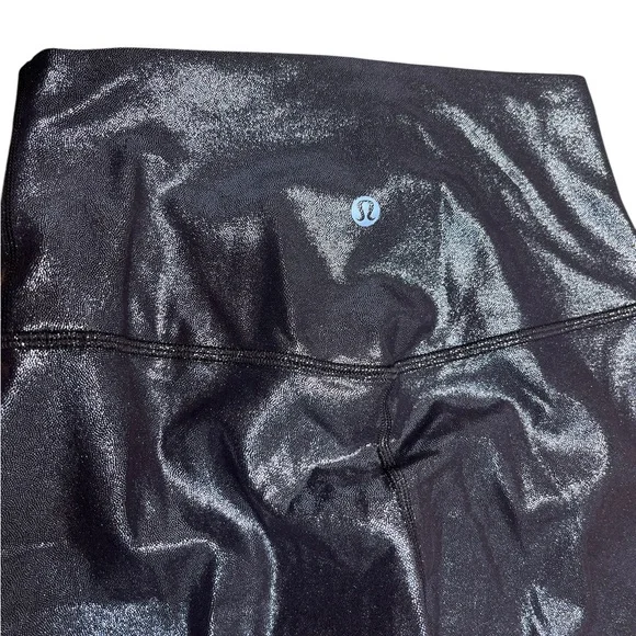 LULULEMON LEGGINGS WOMENS SIZE 4 ALIGN HIGH RISE ATHLETIC PANTS FOIL MAUVE - Picture 12 of 12